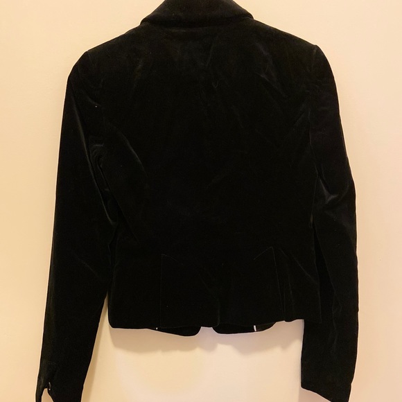 Black velvet blazer NWT - Picture 4 of 5